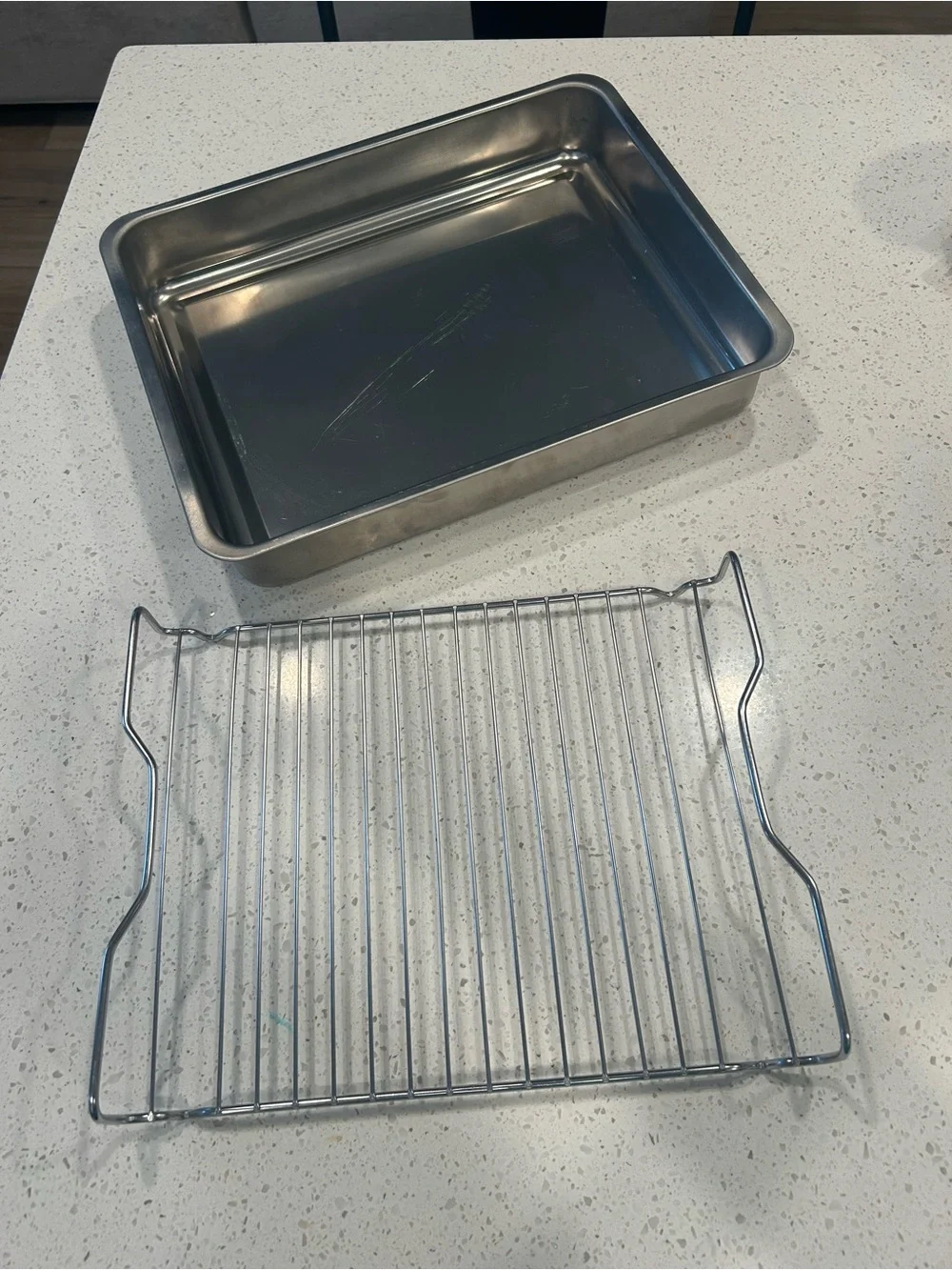 IKEA Stainless Roasting Pan with Removable Rack